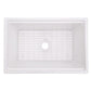 Cahaba CAHCAFC30SBKW 30" Single Bowl Reversible Apron Front Fireclay Workstation Kitchen Sink