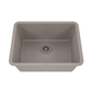 Cahaba CAHCAQ2318USB-C 23" Single Bowl Undermount Concrete Quartz Kitchen Sink