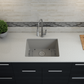 Cahaba CAHCAQ2318USB-C 23" Single Bowl Undermount Concrete Quartz Kitchen Sink