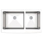 Cahaba CAHCASS16AF3660 35" x 20" 60/40 Micro Radius Double Bowl Apron Front Kitchen Sink