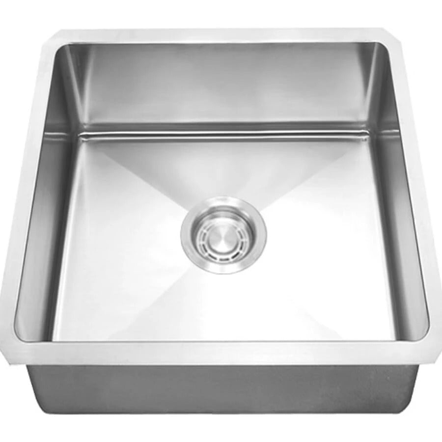 Cahaba 16" Stainless Steel Micro Radius Single Bowl Square Bar Sink