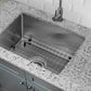 Cahaba CAHCA221SB23 23" Stainless Steel Micro Radius Single Bowl Bar and Prep Sink