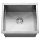 Cahaba CAHCASS1616UMSB-Z 16" Stainless Steel Zero Radius Single Bowl Square Bar Sink