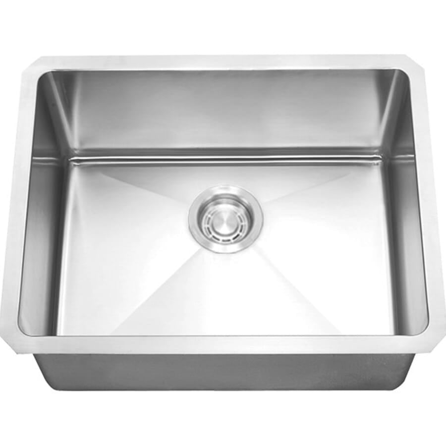 Cahaba CAHCASS1915UMSB 19" Stainless Steel Micro Radius Single Bowl Square Bar Sink