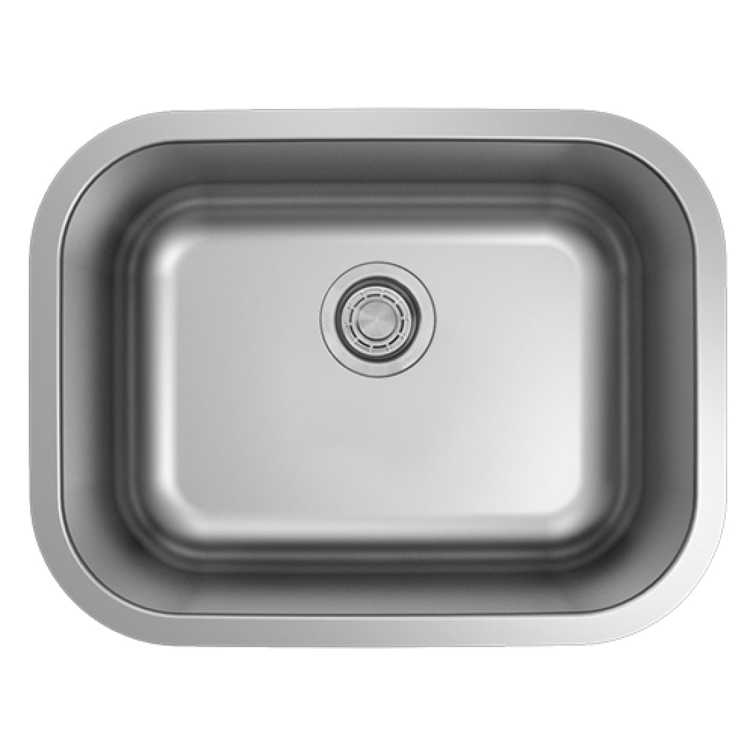 Cahaba CAHCASS2318USB-ADA 23" Stainless Steel Standard Radius Single Bowl ADA Kitchen Sink