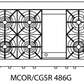 Capital Culinarian Series MCOR486G 48" 6 Open Burners Ruby Red Freestanding Propane Gas Range With Small Pan Burner, 7.6 Cu.Ft. Manual Clean Double Oven, 12" Griddle and Red Knobs
