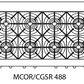 Capital Culinarian Series MCOR488 48" 8 Open Burners Wine Red Freestanding Propane Gas Range With Small Pan Burner and 7.6 Cu.Ft. Manual Clean Double Oven