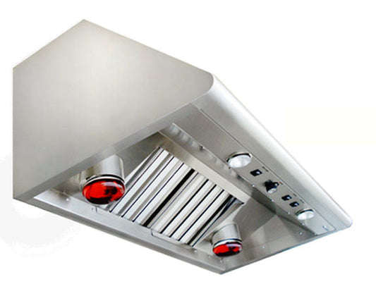Capital Performance Series 36" Stainless Steel Wall Mount Ducted Range Hood With 1200 CFM Blower Motor, 2 Heat Lamps and 2 Halogen Lights