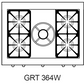 Capital Precision Series GRT364W 36" 4 Sealed Burners Stainless Steel Natural Gas Rangetop With 12" Power Wok
