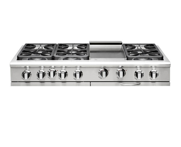 Capital Precision Series GRT488 48" 8 Sealed Burners Stainless Steel Natural Gas Rangetop