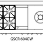 Capital Precision Series GSCR604GW 60" 4 Sealed Burners Signal Yellow Freestanding Propane Gas Range With 8 Cu.Ft. Self-Clean Double Oven, 12" Griddle and 24" Power Wok