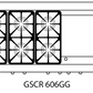 Capital Precision Series GSCR606G 60" 6 Sealed Burners Black Freestanding Propane Gas Range With 8 Cu.Ft. Self-Clean Double Oven and 24" Griddle