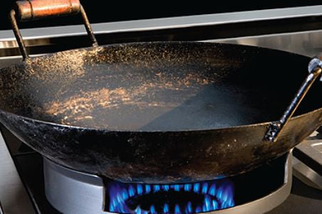 Capital Precision Series MCR305 30" 5 Sealed Burners Black Freestanding Natural Gas Range With Wok Burner, 4.9 Cu.Ft. Manual Clean Oven and Red Knobs