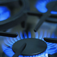 Capital Precision Series MCR486G 48" 6 Sealed Burners Signal Blue Freestanding Natural Gas Range With 12" Thermo-Griddle, 7.6 Cu.Ft. Manual Clean Double Oven and Red Knobs