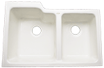 Ceco Redondo 33" Biscuit Cast Iron Sink by Chemcore Industries