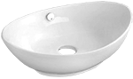 Continental CANOE 23" White Ceramic Vanity Vessel Sink by Chemcore Industries