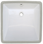 Continental CLUTCH 17" White Ceramic Kitchen Sink by Chemcore Industries