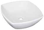 Continental CONTOUR 16" White Ceramic Vanity Vessel Sink by Chemcore Industries