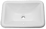 Continental Cornet 21" Bisque Ceramic Kitchen Sink by Chemcore Industries