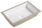 Continental GRANDO 27" White Ceramic Vanity Sink by Chemcore Industries