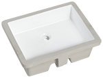 Continental MAMBO 19" White Ceramic Vanity Sink by Chemcore Industries