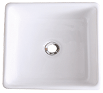 Continental PACE 15" White Ceramic Vanity Vessel Sink by Chemcore Industries