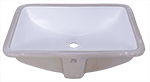 Continental TRENCH 21" Bisque Ceramic Kitchen Sink by Chemcore Industries