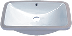 Continental TROUGH 23" Black Ceramic Kitchen Sink by Chemcore Industries
