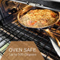 Cooksy Hexagon 9" Stainless Nonstick Hybrid Fry Pan With Lid