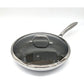 Cooksy Hexagon 9" Stainless Nonstick Hybrid Fry Pan With Lid