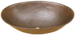 Copper Potter HAMMERED OVAL 17" Vessel Sink by Chemcore Industries