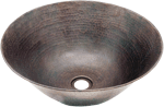 Copper Potter HAMMERED ROUND 16" Vessel Sink by Chemcore Industries