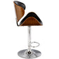 Costway 1 Piece Adjustable Swivel Bentwood Bar Stool