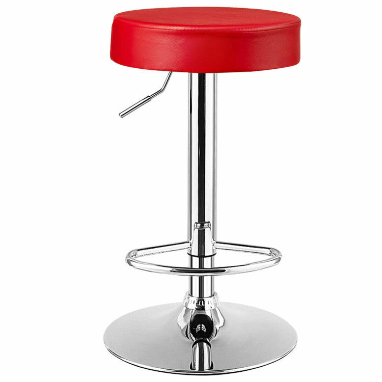Costway 1 Piece Round Bar Stool Adjustable Swivel Pub Chair