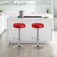 Costway 1 Piece Round Bar Stool Adjustable Swivel Pub Chair