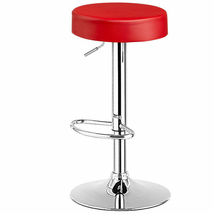 Costway 1 Piece Round Bar Stool Adjustable Swivel Pub Chair