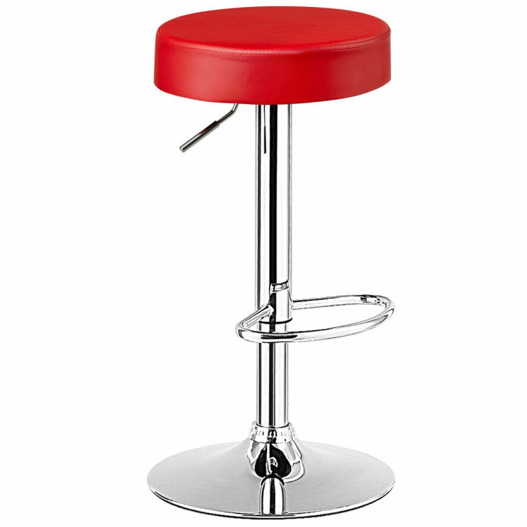 Costway 1 Piece Round Bar Stool Adjustable Swivel Pub Chair
