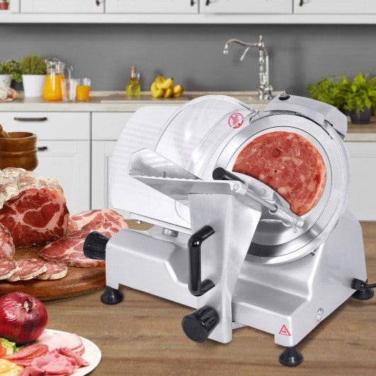 Costway 10" Blade Commercial Meat Slicer Deli Meat Cheese Food Slicer