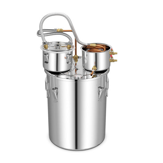 Costway 10 Gal 22/38 L Water Alcohol Distiller for DIY Whisky – Kitchen  Oasis