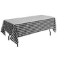 Costway 10 Pcs 60" x 126" Black Rectangular Polyester Party Tablecloth