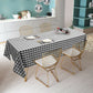 Costway 10 Pcs 60" x 126" Black Rectangular Polyester Party Tablecloth