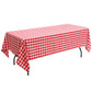 Costway 10 Pcs 60" x 126" Red Rectangular Polyester Party Tablecloth
