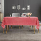 Costway 10 Pcs 60" x 126" Red Rectangular Polyester Party Tablecloth