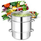 Costway 10 Quart Stainless Steel Fruit Juicer Steamer Multipot