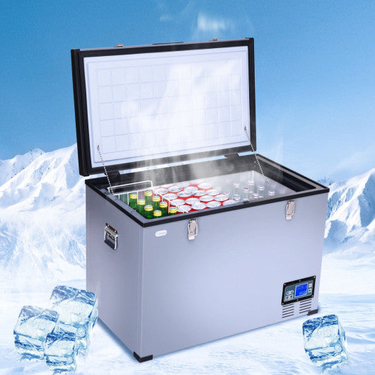 Costway 100-Quart Camping Portable Electric Car Cooler Refrigerator