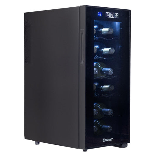 Costway 12 Bottle Standing Thermoelectric Wine Cooler
