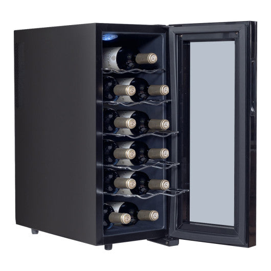 Costway 12 Bottle Standing Thermoelectric Wine Cooler