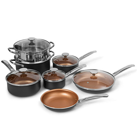 Costway 12-Piece Safe Non-stick Cookware Set