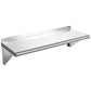 Costway 12 x 24 Inches Stainless Steel Commercial Wall Mount Shelf for Kitchen and Restaurant