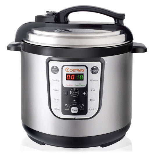Costway 1250W 8 quart Programmable Stainless Steel Electric Pressure Cooker